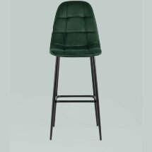 Стул барный Stool Group Тейлор велюр зелёный ножки металл черные