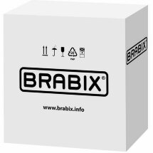 Кресло BRABIX &quot;Deco MG-316&quot;, без подлокотников, пятилучие серебристое, экокожа, черное, 532080.