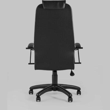 Компьютерное кресло Stool Group офисное Сеймур экокожа черный крестовина пластик 