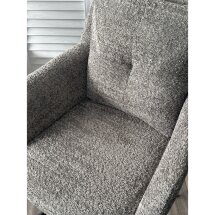 Стул MEADOW 360 град. поворот. Темно-серый XD841-16, букле / черный каркас, ®DISAUR
