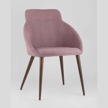Стул Stool Group Квини розовый обивка плотная ткань, стальные ножки