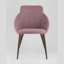 Стул Stool Group Квини розовый обивка плотная ткань, стальные ножки