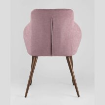 Стул Stool Group Квини розовый обивка плотная ткань, стальные ножки