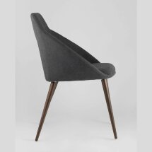 Стул Stool Group Квини серый обивка плотная ткань, стальные ножки