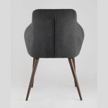 Стул Stool Group Квини серый обивка плотная ткань, стальные ножки