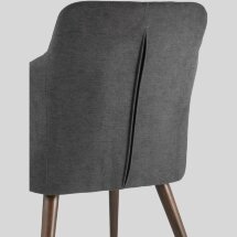 Стул Stool Group Квини серый обивка плотная ткань, стальные ножки